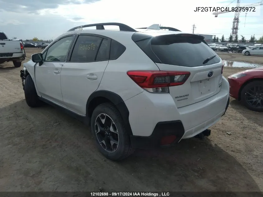 2020 Subaru Crosstrek VIN: JF2GTAPC4L8275972 Lot: 12102698