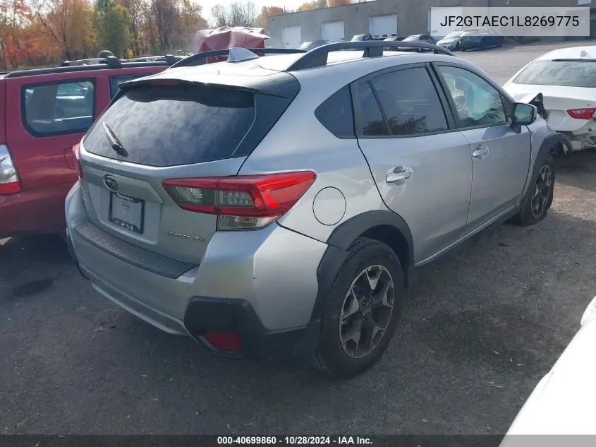 2020 Subaru Crosstrek Premium VIN: JF2GTAEC1L8269775 Lot: 40699860