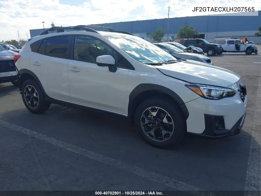 2020 Subaru Crosstrek Premium VIN: JF2GTAECXLH207565 Lot: 40702901