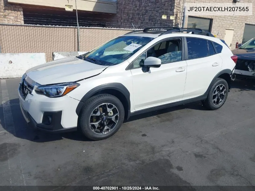 2020 Subaru Crosstrek Premium VIN: JF2GTAECXLH207565 Lot: 40702901