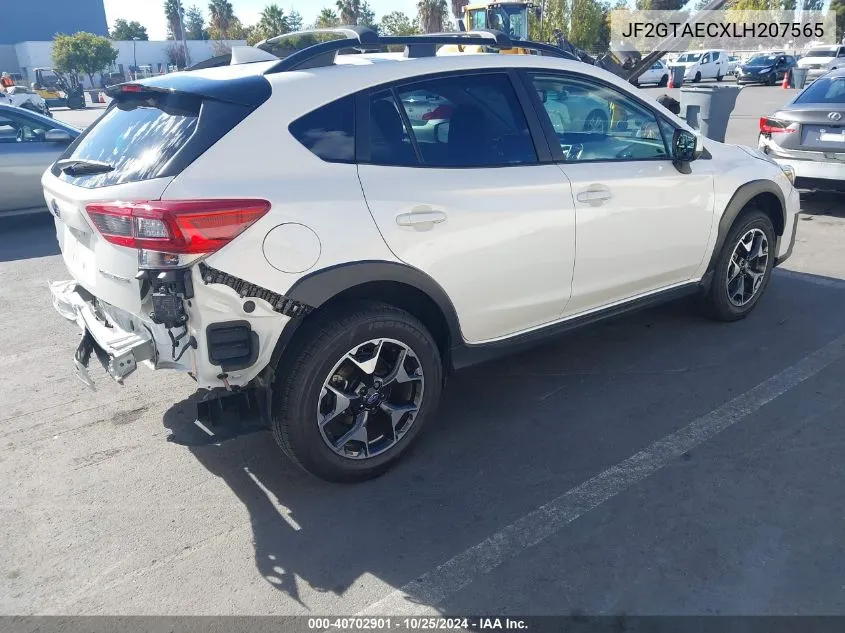 2020 Subaru Crosstrek Premium VIN: JF2GTAECXLH207565 Lot: 40702901