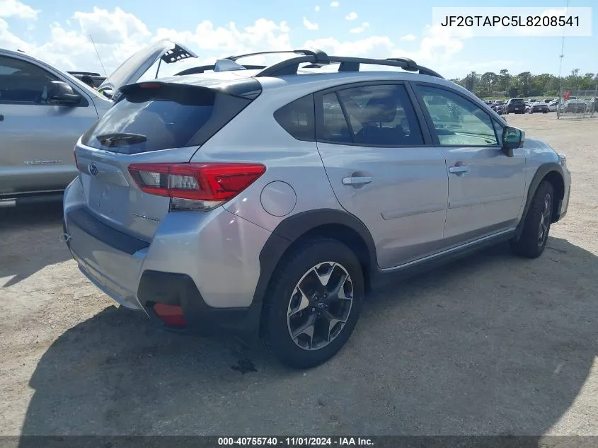 2020 Subaru Crosstrek Premium VIN: JF2GTAPC5L8208541 Lot: 40755740