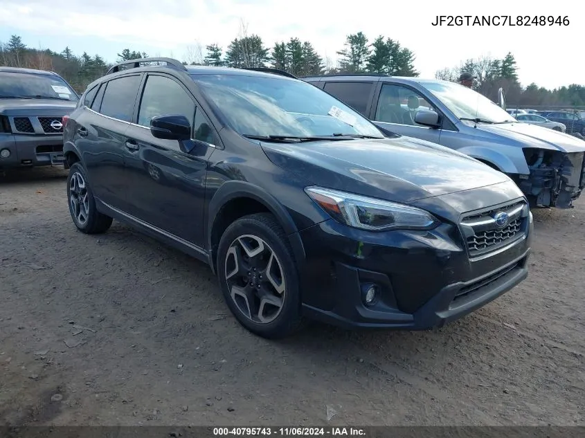 2020 Subaru Crosstrek Limited VIN: JF2GTANC7L8248946 Lot: 40795743