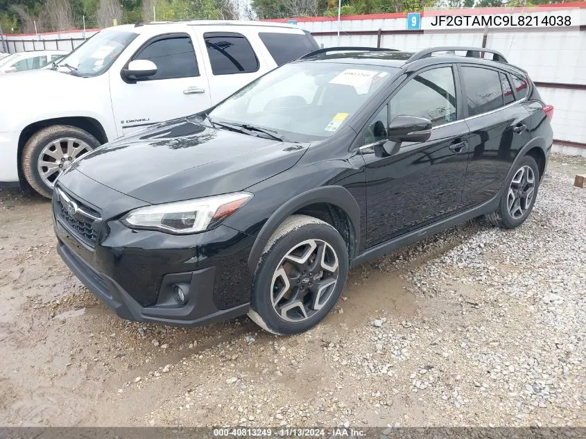 2020 Subaru Crosstrek Limited VIN: JF2GTAMC9L8214038 Lot: 40813249