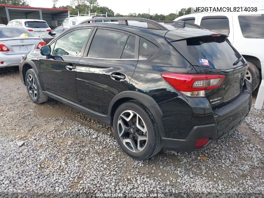 2020 Subaru Crosstrek Limited VIN: JF2GTAMC9L8214038 Lot: 40813249