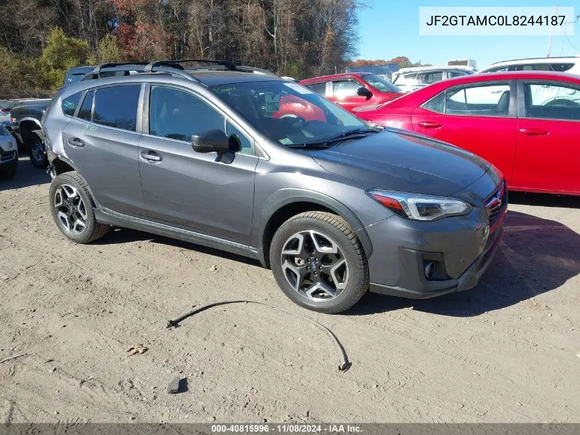 2020 Subaru Crosstrek Limited VIN: JF2GTAMC0L8244187 Lot: 40815996