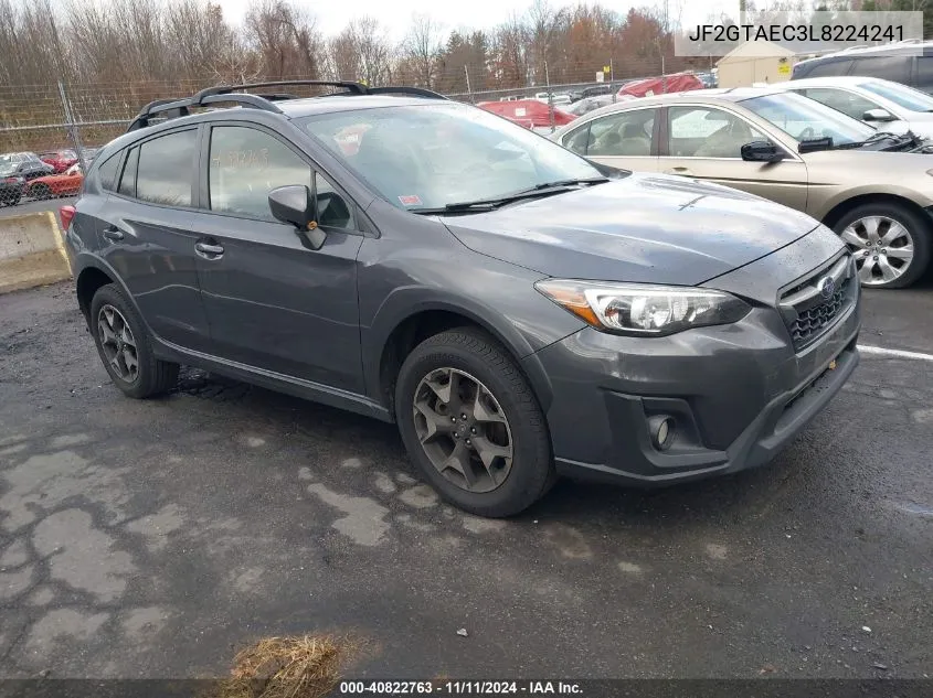 2020 Subaru Crosstrek Premium VIN: JF2GTAEC3L8224241 Lot: 40822763