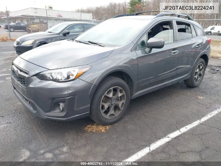 2020 Subaru Crosstrek Premium VIN: JF2GTAEC3L8224241 Lot: 40822763