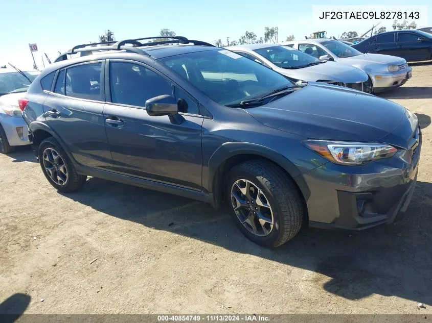 2020 Subaru Crosstrek Premium VIN: JF2GTAEC9L8278143 Lot: 40854749