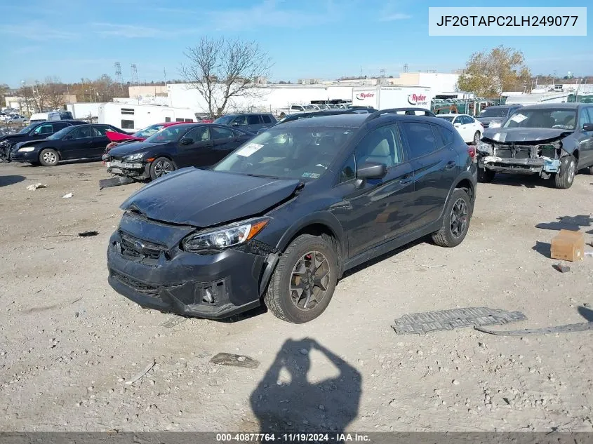 2020 Subaru Crosstrek Premium VIN: JF2GTAPC2LH249077 Lot: 40877764