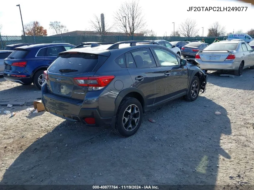 2020 Subaru Crosstrek Premium VIN: JF2GTAPC2LH249077 Lot: 40877764