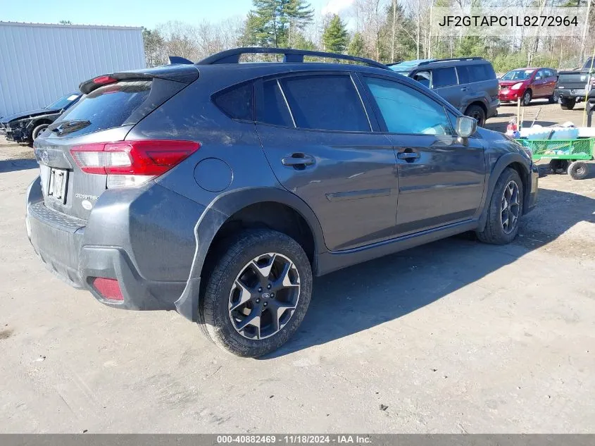 2020 Subaru Crosstrek Premium VIN: JF2GTAPC1L8272964 Lot: 40882469