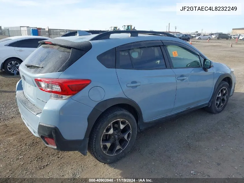 2020 Subaru Crosstrek Premium VIN: JF2GTAEC4L8232249 Lot: 40903948