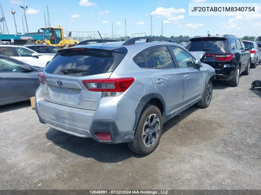 JF2GTABC1M8340754 2021 Subaru Crosstrek