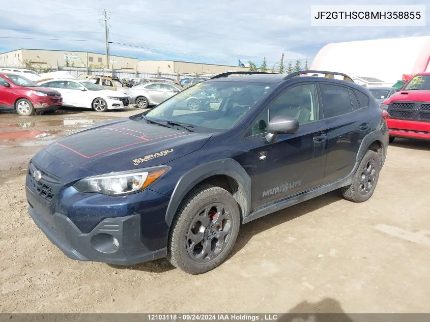 2021 Subaru Crosstrek VIN: JF2GTHSC8MH358855 Lot: 12103118