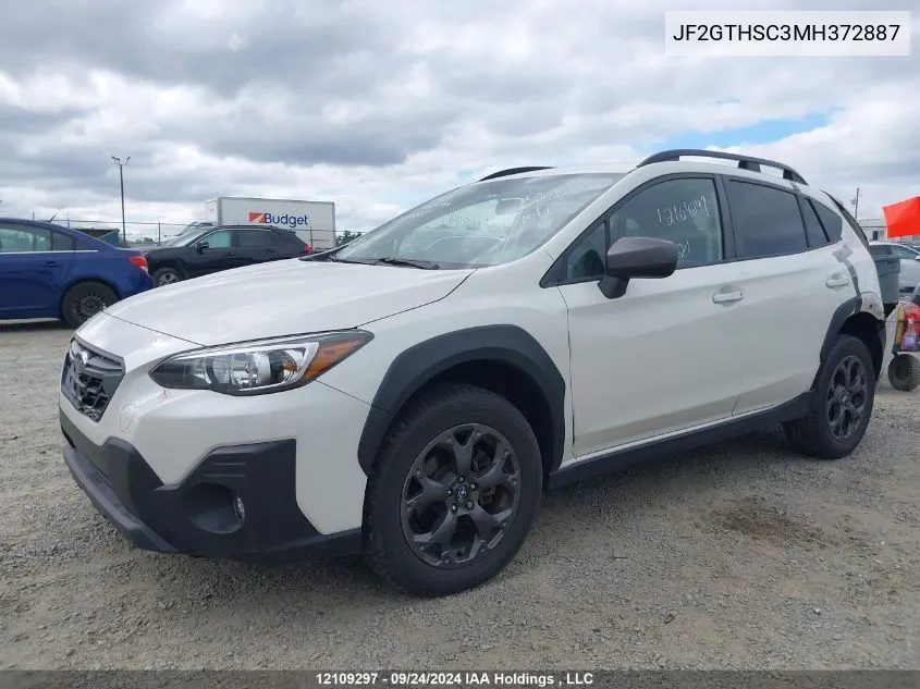 2021 Subaru Crosstrek VIN: JF2GTHSC3MH372887 Lot: 12109297