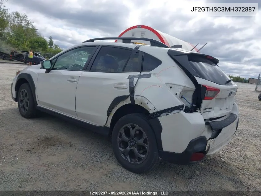 2021 Subaru Crosstrek VIN: JF2GTHSC3MH372887 Lot: 12109297