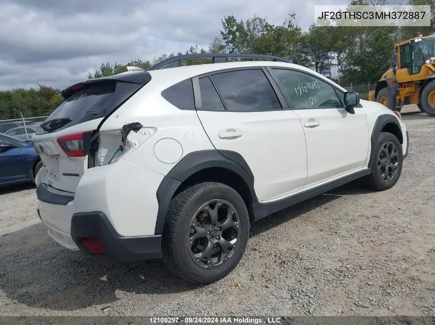 2021 Subaru Crosstrek VIN: JF2GTHSC3MH372887 Lot: 12109297