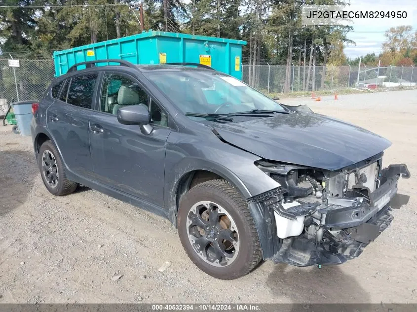 2021 Subaru Crosstrek Premium VIN: JF2GTAEC6M8294950 Lot: 40532394