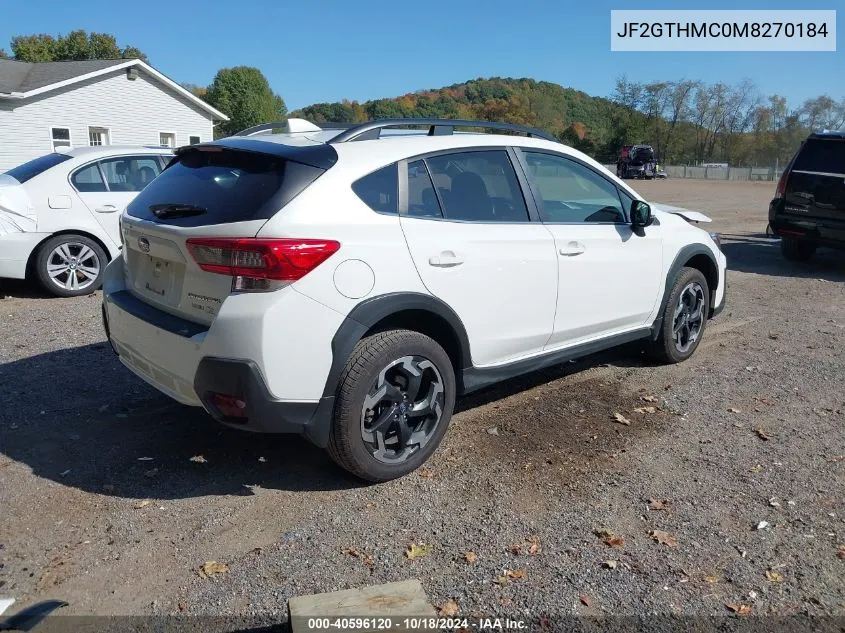 JF2GTHMC0M8270184 2021 Subaru Crosstrek Limited