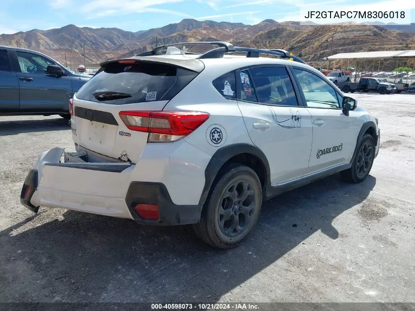 2021 Subaru Crosstrek Premium VIN: JF2GTAPC7M8306018 Lot: 40598073