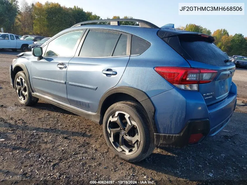 JF2GTHMC3MH668506 2021 Subaru Crosstrek Limited