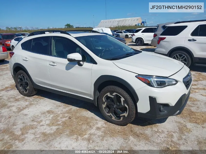 2021 Subaru Crosstrek Limited VIN: JF2GTHNC1MH290152 Lot: 40634021