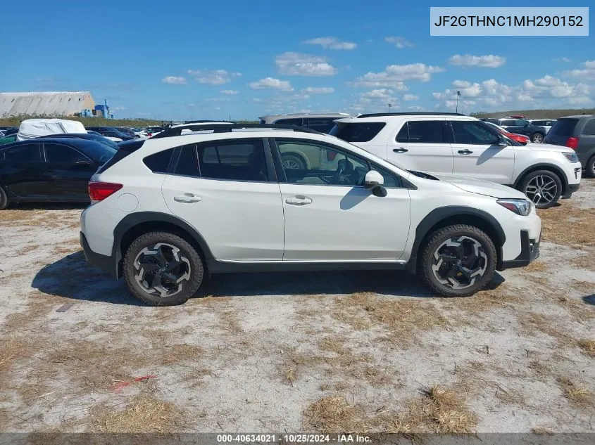 2021 Subaru Crosstrek Limited VIN: JF2GTHNC1MH290152 Lot: 40634021