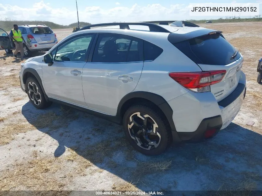 2021 Subaru Crosstrek Limited VIN: JF2GTHNC1MH290152 Lot: 40634021