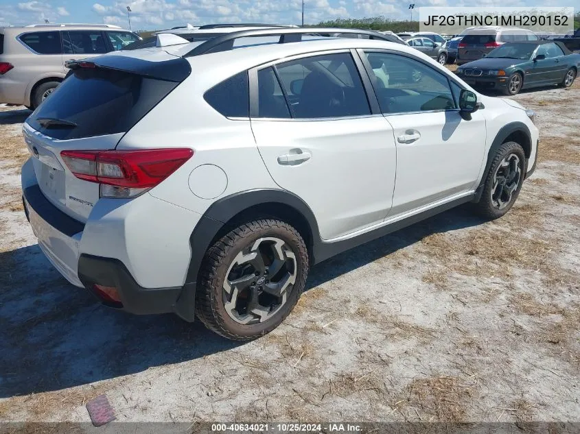 2021 Subaru Crosstrek Limited VIN: JF2GTHNC1MH290152 Lot: 40634021