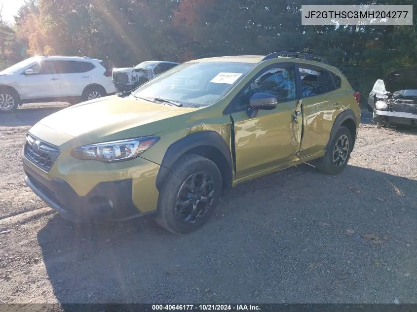 JF2GTHSC3MH204277 2021 Subaru Crosstrek Sport