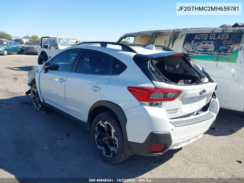 2021 Subaru Crosstrek Limited VIN: JF2GTHMC2MH659781 Lot: 40646341