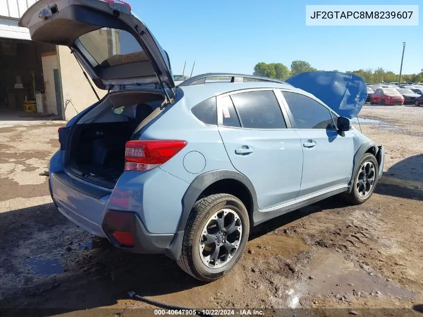 2021 Subaru Crosstrek Premium VIN: JF2GTAPC8M8239607 Lot: 40647905