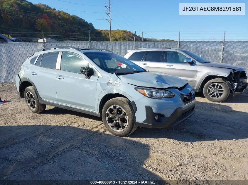 2021 Subaru Crosstrek Premium VIN: JF2GTAEC8M8291581 Lot: 40660913