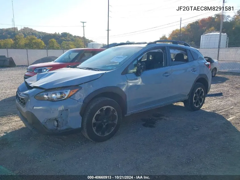 JF2GTAEC8M8291581 2021 Subaru Crosstrek Premium