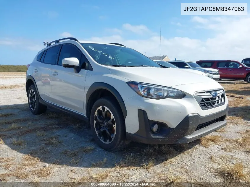 2021 Subaru Crosstrek Premium VIN: JF2GTAPC8M8347063 Lot: 40664690