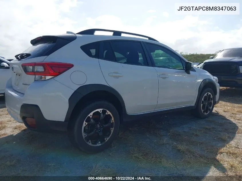 JF2GTAPC8M8347063 2021 Subaru Crosstrek Premium