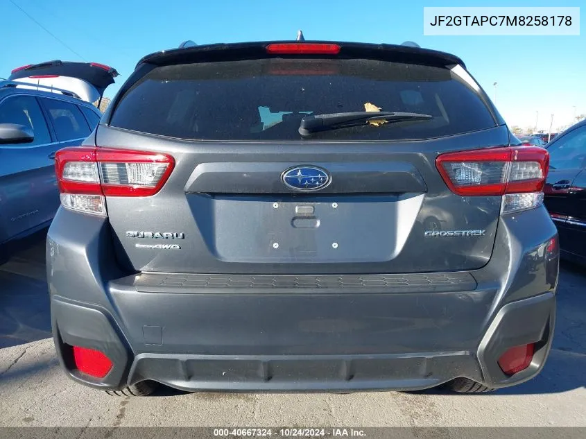 JF2GTAPC7M8258178 2021 Subaru Crosstrek Premium