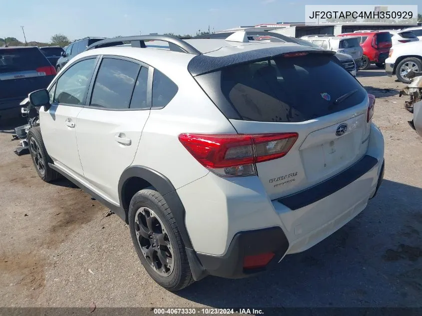 JF2GTAPC4MH350929 2021 Subaru Crosstrek Premium