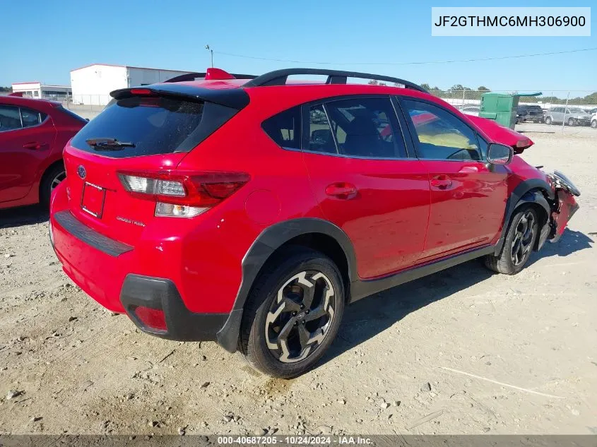 2021 Subaru Crosstrek Limited VIN: JF2GTHMC6MH306900 Lot: 40687205