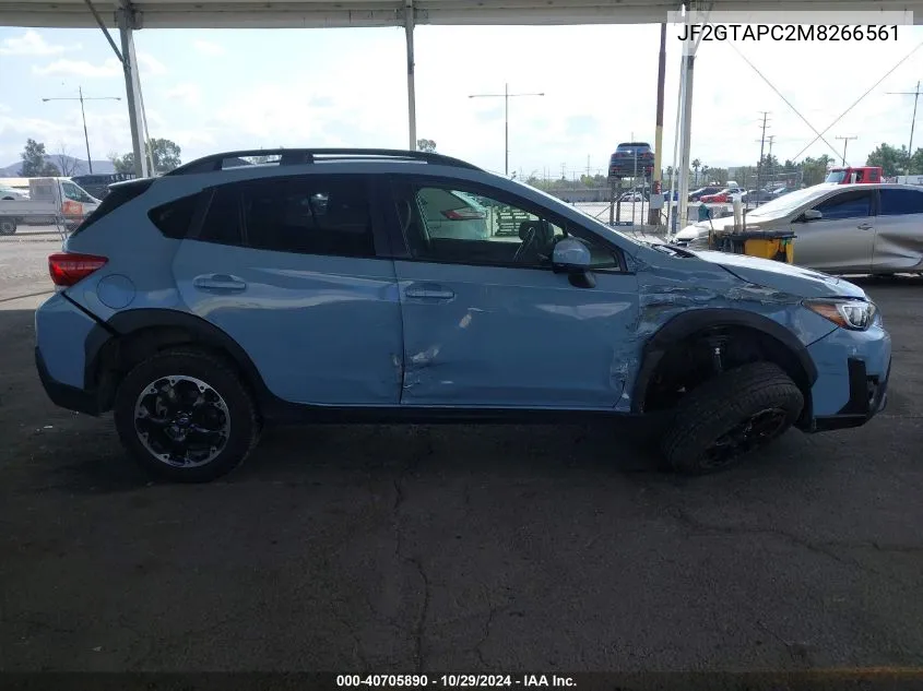 2021 Subaru Crosstrek Premium VIN: JF2GTAPC2M8266561 Lot: 40705890