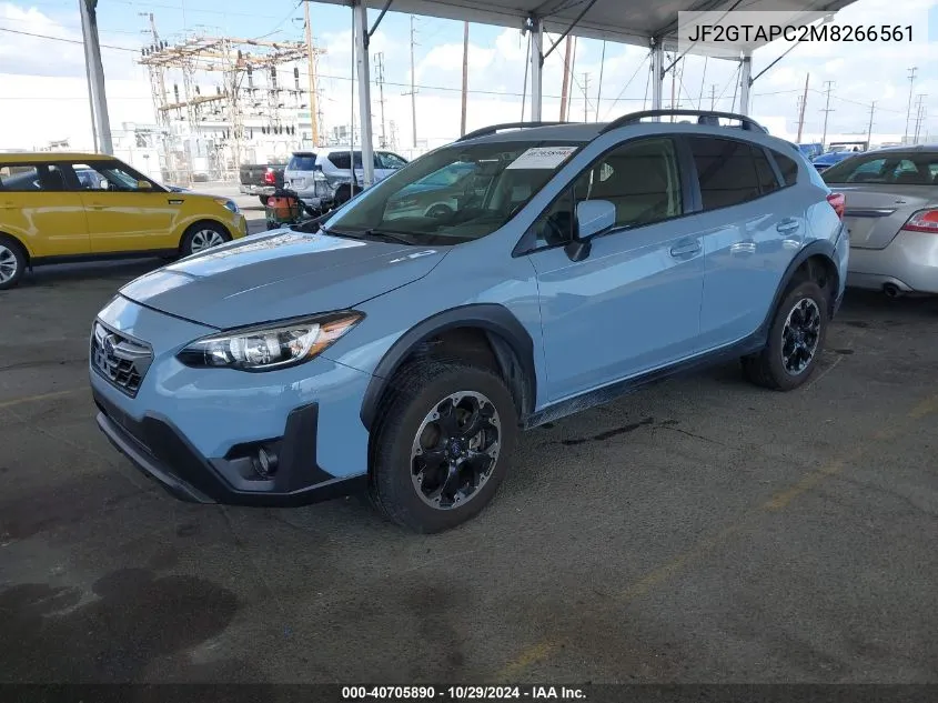 2021 Subaru Crosstrek Premium VIN: JF2GTAPC2M8266561 Lot: 40705890