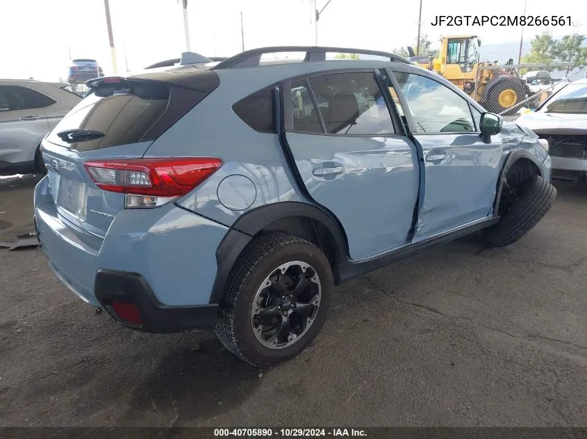 2021 Subaru Crosstrek Premium VIN: JF2GTAPC2M8266561 Lot: 40705890