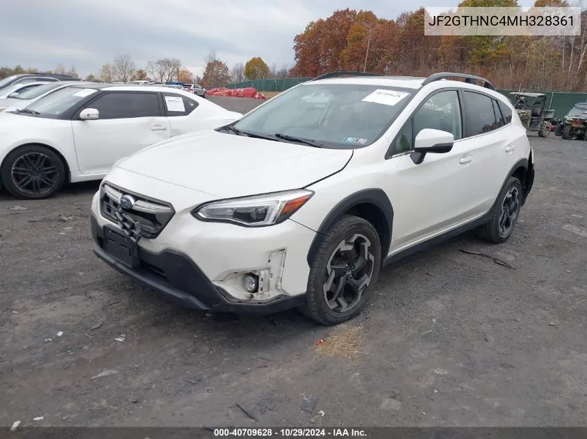 2021 Subaru Crosstrek Limited VIN: JF2GTHNC4MH328361 Lot: 40709628