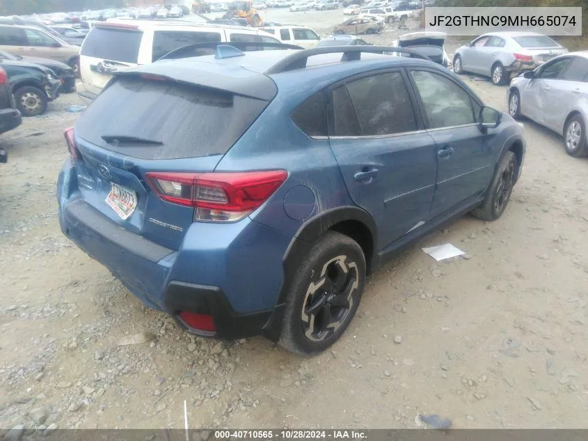 2021 Subaru Crosstrek Limited VIN: JF2GTHNC9MH665074 Lot: 40710565