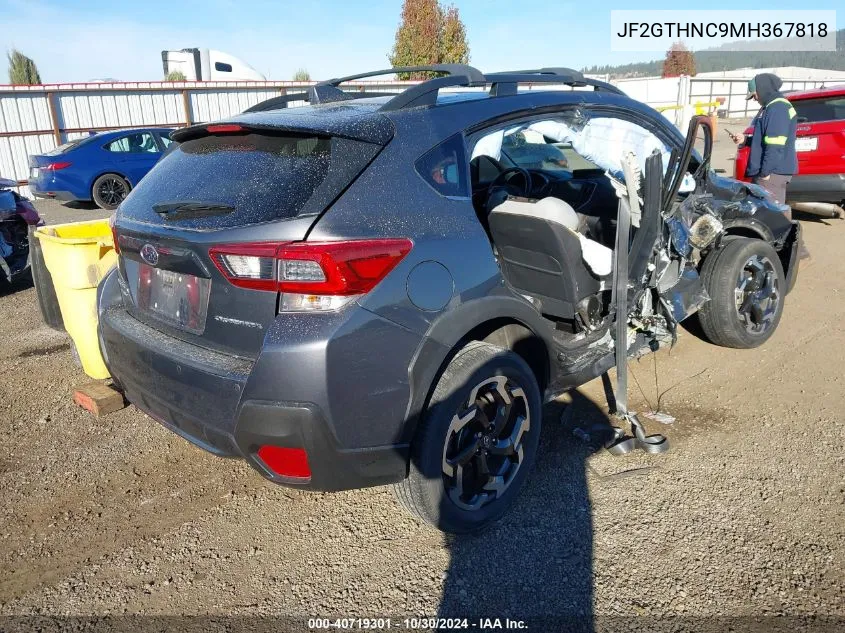 2021 Subaru Crosstrek Limited VIN: JF2GTHNC9MH367818 Lot: 40719301