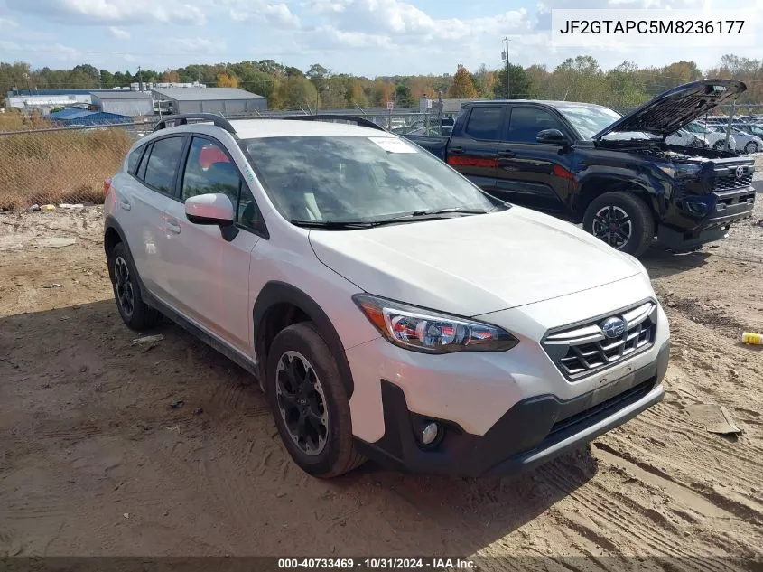 2021 Subaru Crosstrek Premium VIN: JF2GTAPC5M8236177 Lot: 40733469