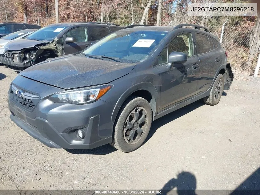 2021 Subaru Crosstrek Premium VIN: JF2GTAPC7M8296218 Lot: 40749680