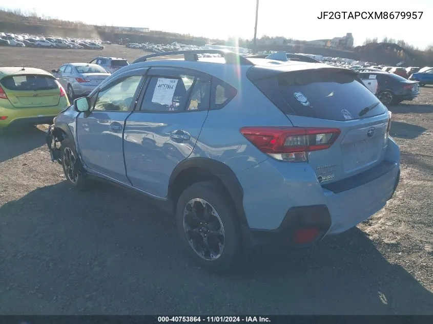 2021 Subaru Crosstrek Premium VIN: JF2GTAPCXM8679957 Lot: 40753864