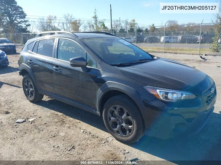 2021 Subaru Crosstrek Sport VIN: JF2GTHRC3MH205127 Lot: 40764812